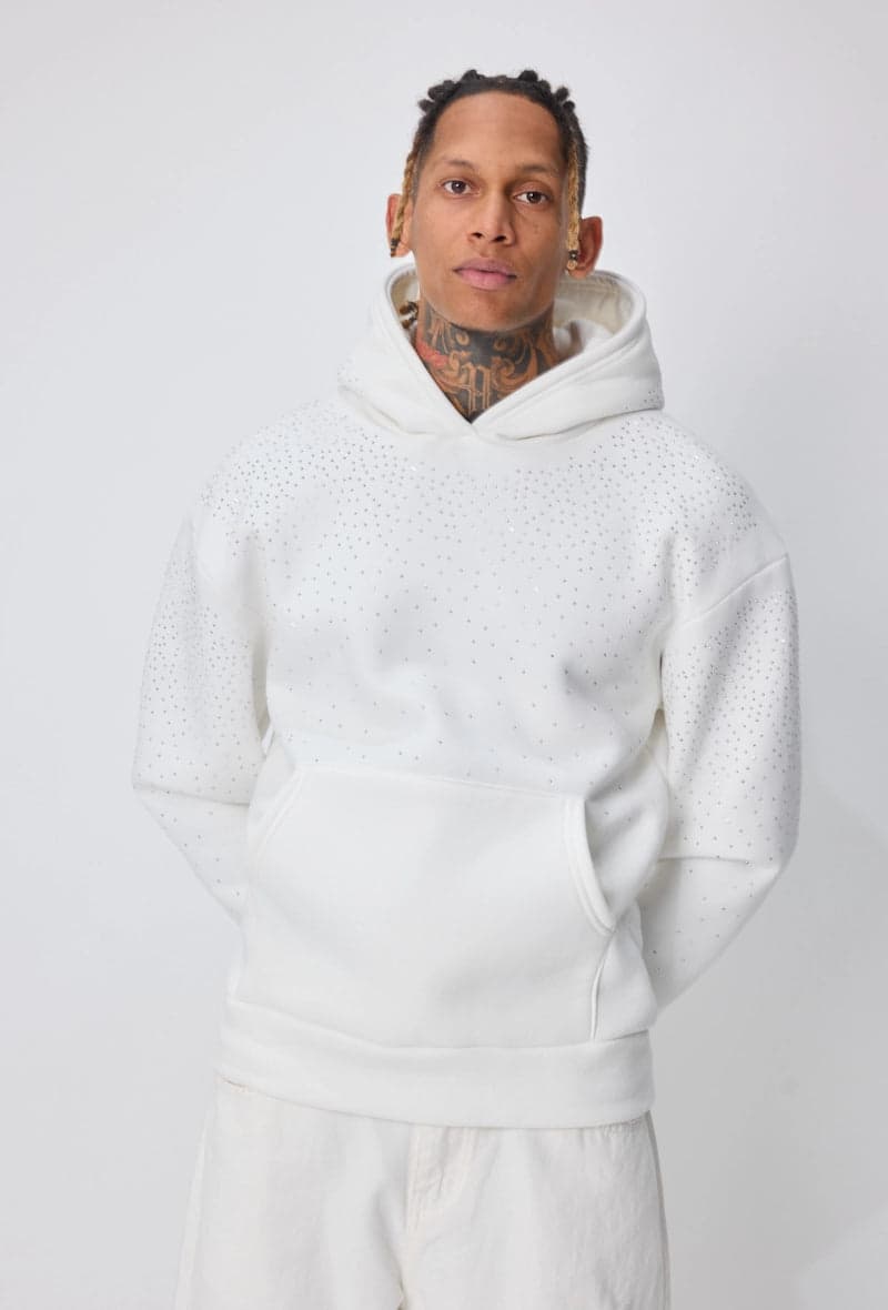 Eqrivo Strass Hoodie Wit